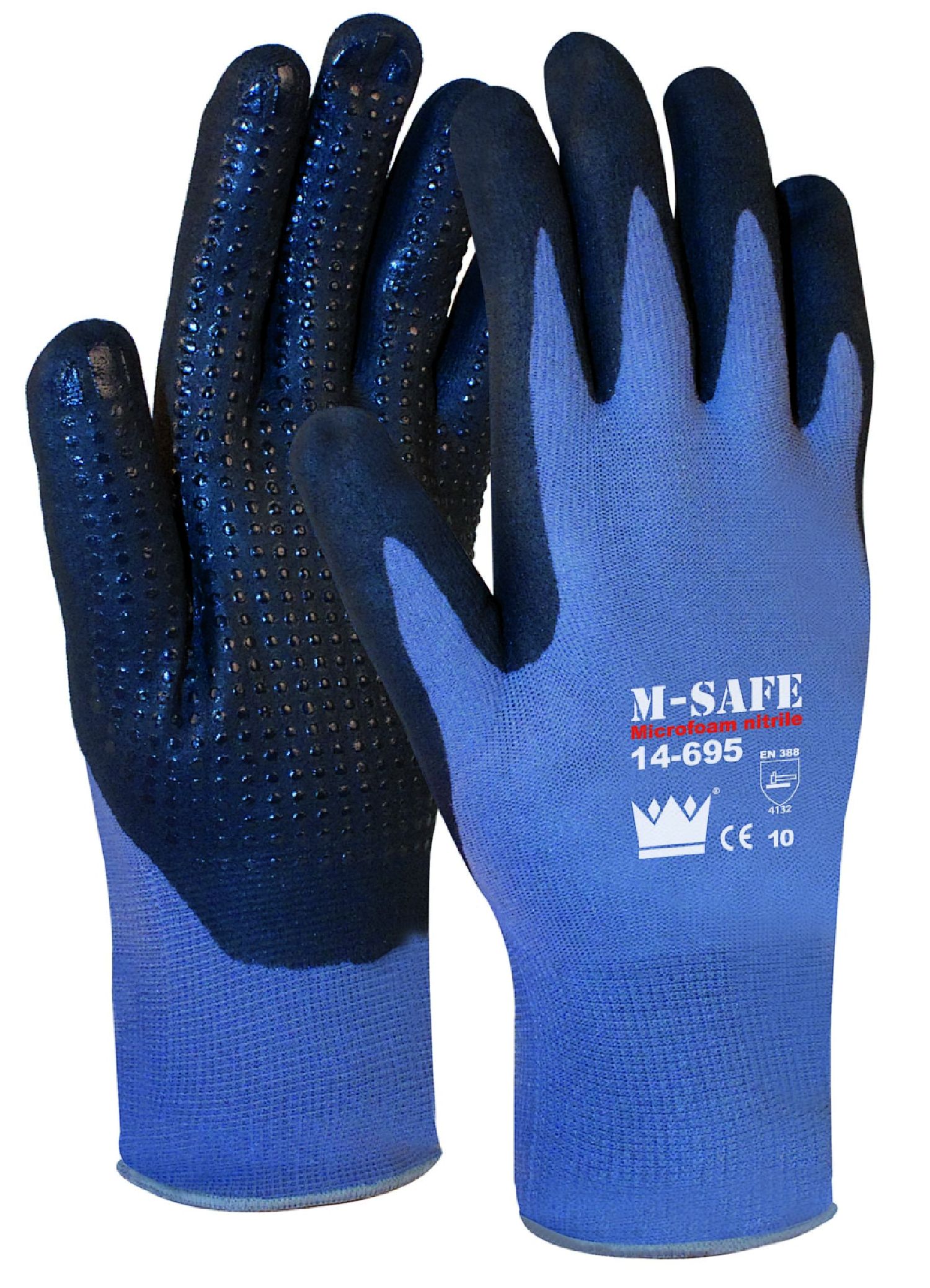 Grip Handschuhe m.Noppen Größe 9 (Paar)