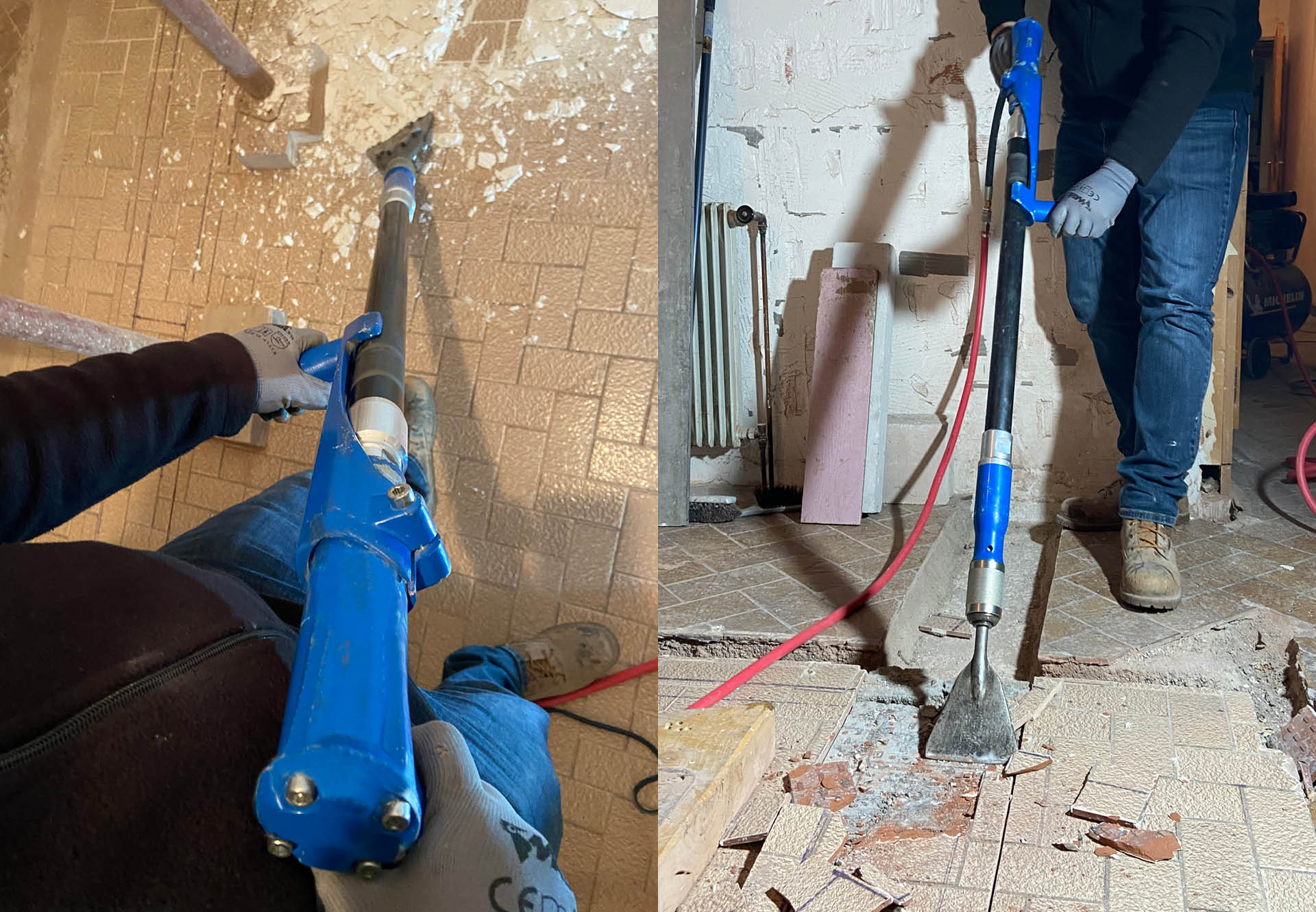 Effizientes Fliesen- und Bodenbelagsentfernen – Scrap’Air von JANSER Effizientes Fliesen- und Bodenbelagsentfernen – Scrap’Air von JANSER