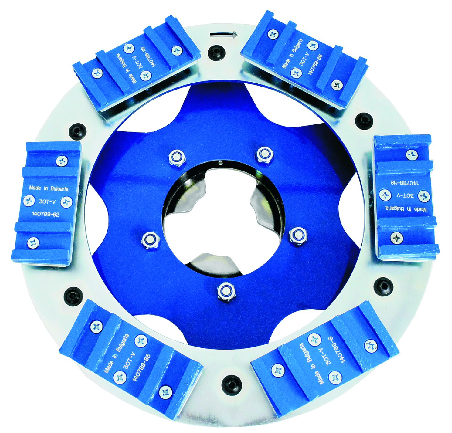 Hexa Schleifteller mit 6 Diamant-Segmenten (eckig) Hexa Schleifteller mit 6 Diamant-Segmenten (eckig)