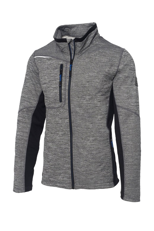 Sweatjacke  ACTIVE PRO grau-melange  Gr.M