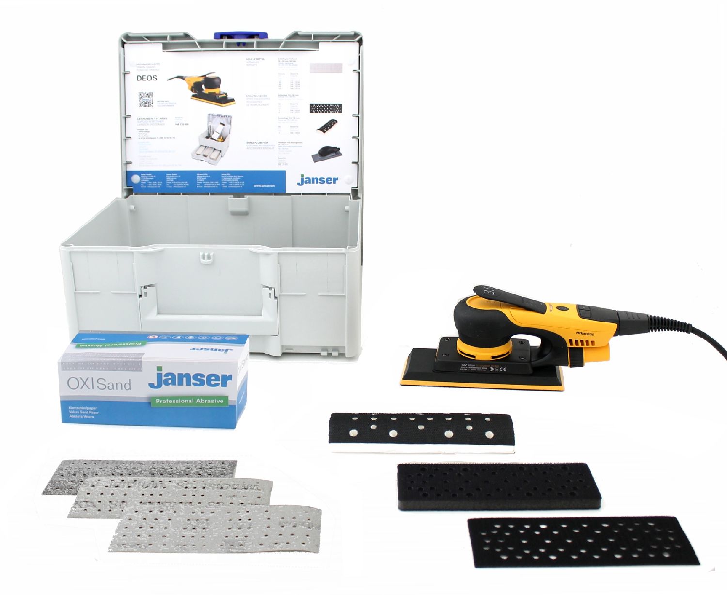 Schwingschleifer DEOS 70x198  im Janser Systainer Set 