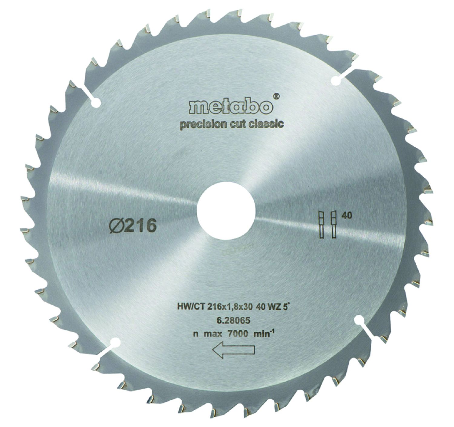 HM Kreissägeblatt Metabo HW/CT216x30x2,4/1,8 Z60