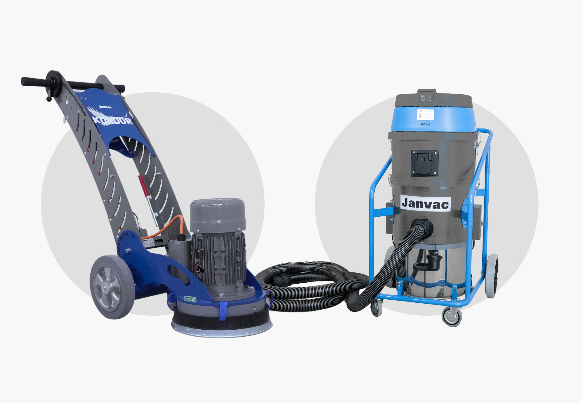 Staubfreies Arbeiten durch das unschlagbare Duo: Kondor & JANVAC 3600-H Staubfreies Arbeiten durch das unschlagbare Duo: Kondor & JANVAC 3600-H